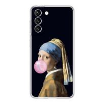 Art Aesthetic David Mona Lisa telefono dėklas, skirtas Samsung Galaxy S24 S23 S22 S20 Ultra S21 FE 5G S10 S9 Plus S10E S8 minkštas skaidrus dangtelis S22 Ultra 5G gray