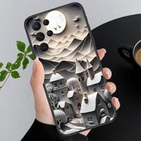 Gražus kraštovaizdžio meno telefono dėklas Samsung A35 A55 A54 A15 A25 A05s A05 A22 A24 A52 A33 A34 M34 M14 M54 M23 M34 5G