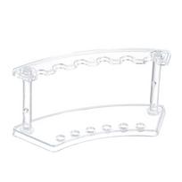 Acrylic Pen Holder Display Stand Makeup Brush Rack Organizer Holder 6/12-Slots Nail Brush Eyebrow Fountain Pen Rack Display white