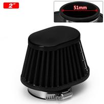 Motociklo oro filtras 51 mm universalus motoriniam automobiliui, mini dviračiui, šalto oro įsiurbimo didelio srauto kūgio filtras 2inch 51mm