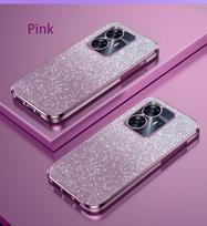 Prabangus gradiento blizgus padengtas dėklas, skirtas OPPO A17 A16 A15 A12 A54 A74 A77 A57 A94 A58 A55 A96 A53 A52 A72 silikoninis galinis dangtelis For OPPO A55 4G juoda