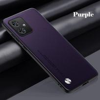Luxury Leather Phone Case for Motorola Moto G54 G34 G24 G14 Plain Skin Shockproof Soft Back Cover for Moto G54 MOTO G34 MOTO G34 violetinė