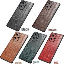 Honor 50 Series Genuine Leather Crocodile Pattern Protective Case Honor 50 black