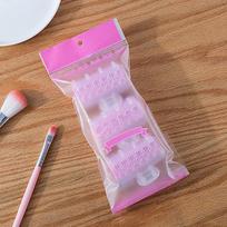 Plaukų suktukas kirpčiukai Roll Susuktukas Plastikinis Lipnus plaukų garbanojimo kirpimo įrankis CHINA pink