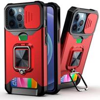 Atraminis dėklas, skirtas „IPhone 15 Pro Max 14 Plus 13 12 Mini 11 XR XS Max SE 7 8 Plus“ dangtelis kortelės lizdo žiedo laikiklio verslo pilnos apsaugos dangtelis For iPhone 15Pro Max mėlyna