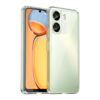 Colorfull Transparent TPU Case for Xiaomi Redmi 13C 12C 12 5G Protective Cover Frame for Redmi 12 10 5G A1 A2 Plus Full Protection Clear Cover Redmi 10 5G žalia