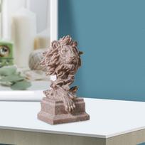 Galvos statula, Gyvūno skulptūra, Ornamentas miegamajam Sandstone Color gray