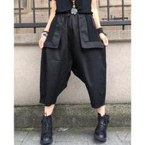 Nine-point Pants Harajuku Casual Cargo Pants Solid Baggy Straight Trouser Wide Leg Pockets Joggers Trousers Y2K Women Streetwear XXL juoda