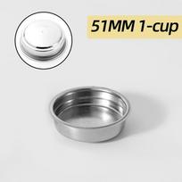1pc 304 Stainless Steel Double Powder Bowl Coffee Machine Handle Filter Single Portion Double Portion 51mm/58mm Universal Accessories