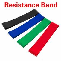 4pcs/set 50cm Elastic Tension Resistance Bands 4 Levels Rubber Loops Bands Yoga Bodybuilding Muscle Fitness Equipment Expander žalia