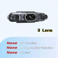 Car Dash Cam Driving Camera HD 1080P with Night Vision Loop Recording Optional 24H Parking Monitor and WiFi Function 【A1】3 Lens juoda