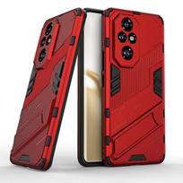 For Honor 200 100 90 80 SE GT Pro Lite Punk Armor Shockproof Bumper Rugged Rubberized PC Fitted Kickstand Case Stand Holder Cover Shell For Honor 80 raudona