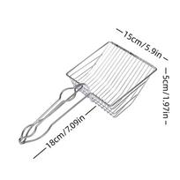 Pet Cat Litter Shovel Large Stainless Steel Metal Fine HoleIron Shovel Cat Litter Shovel Pet Products Household General sidabras