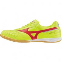 [MIZUNO] Unisex Morelia Sara JP IN 45 Yellow Red Futsal Training Shoes