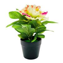 Dirbtinė vazoninė bijūnų gėlė Namų biuras Svetainės stalas Vestuvių Dirbtiniai gėlių augalai Bonsai Vidaus lauko darbalaukio dekoravimas žalia