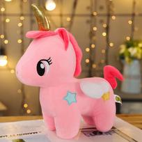 40 cm Kawaii stovintys vienaragiai pliušiniai žaislai, įdaryti, minkšti, mielas gyvūnas vienaragis arklio lėlės pagalvė gimtadienio dovana vaikams, vaikams 10CM