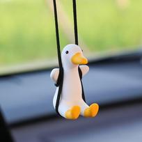 Automobilio salono pakabukas kabantis Ornamentas Little Duck Swing Kabantis pakabukas Automobilio galinio vaizdo pakabukas A