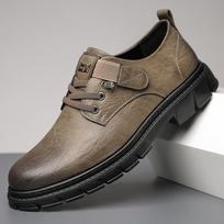 Vyriški batai iš natūralios odos laisvalaikio batai, natūralios odos sportiniai batai, kvėpuojantys vaikščiojimo ir vairavimo batai, „Zapatos Hombre“. 39 gray
