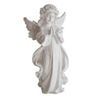 Malda Angelas Figūrėlė Rein Globėjas Angelas Statula Balta Sparnuota Fėja Mergaitė Skulptūra M white