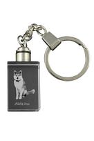Akita, Akita Inu - Crystal key ring with dog photo, illuminated key ring, unique gift by Art-Dog brand skaidri