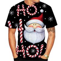 Kalėdiniai briedžio 3D spausdinimo marškinėliai vyrams X'mas Harajuku Streetwear Fashion O-kaklelis trumpomis rankovėmis Naujųjų metų dovanos Negabaritiniai marškinėliai S