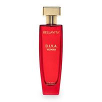 Bella Vita Prabangūs moteriški Diva Eau De Parfum skysti kvepalai su bergamočių, juodųjų serbentų, vaisių ilgai išliekančio Edp kvapo kvapu 100 ml red