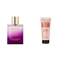 Bella Vita Luxury Date Woman Eau De Parfum Glam Woman Perfume Body Lotion ,Skin with Argan Oil and Shea Butter 200 Ml beige