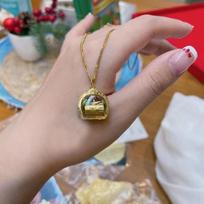 Thai Amulet Symbolizes Good Tube Silver Pendant Sura Sappho Tube Necklace Fashionable Retro Niche Men'S And Women'S Collarbone Chain