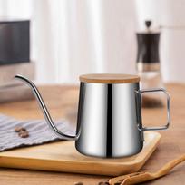 Camping Coffee Pot Tea 350ml Cafe Narrow Drip Kettle Bar Kitchen Fast Heating argent gray