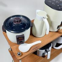 2 vnt. lėlių namelio mini ryžių virimo puodas, ryžių šaukštas 4 cm, ryžių semtuvas, imituotas šaukšto modelis, virtuvė, virtuvės reikmenys, žaislas maisto gaminimui onesize black