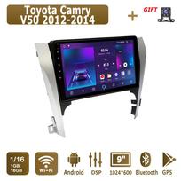 Android Carplay automobilinis radijas, skirtas Toyota Camry V50 2012-2014 Multimedijos grotuvo galvos blokas Stereo GPS navigacija BT WIFI 2+32GB 1+16GB white