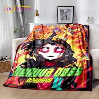 Cartoon H-Helluva Boss Blitzo H-Hazbin Hotel Soft Flannel Blanket for Bed Bedroom Sofa Picnic,Throw Blanket for Outdoors Leisure 30x40in