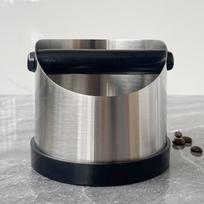 Coffee Knock Box Espresso Machine Accessory Ground Bin Grind Waste for Office Full bevel mouth gray