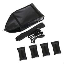 Weight Sled Trainer Adjustable Power Sandbag with Belt for Sprinters Fitness Workout black