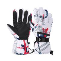 Waterproof Skiing Snowboarding Gloves Winter Warm Gloves Insulated Thermal Gloves white