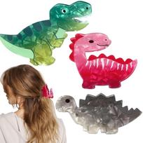 Claw clips3 PCS ,Cute Dinosaur Hair Clips,Funny claw clips,Cat claw clips,Dinosaur Claw Clip,Bluey claw clips,for Kids,Adorable Hair Accessories red