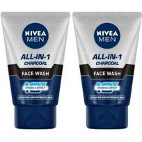 NIVEA, Viskas viename, 10x Vitaminas C, 100ml (2 RINKINYS) Veido prausiklis (200 ml)