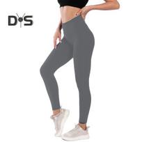 Moteriški antblauzdžiai aukštu juosmeniu Slim Fit Velveto pamušalas Pastorintos kelnės Hip Lift Yoga Fitness apatinės kelnės S tamsiai pilka spalva