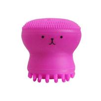 Cute Octopus Jellyfish Facial Cleansing Brush Facial Massage Exfoliating Tool rožinė