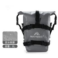 Motociklo buferio šoninis krepšys Daugiafunkcis važiavimo krepšysPVCBackpack vandeniui atsparus Amazon Hot Traveling by Motociklo artefaktų didmeninė prekyba 8L（IPX-7 Waterproof） pilka spalva