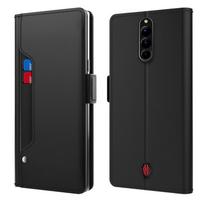 For ZTE nubia Red Magic 9S Pro Plus Magnetic Leather Wallet Phone Case For Nubia Red Magic 8 Pro Plus Mirror Book Stand Card Slot Flip Kickstand Cover Red Magic 9 Pro Plus juoda