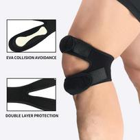 1PC Pressurized Knee Wrap Sleeve Support Bandage Pad Elastic Braces Knee Hole Kneepad  Basketball Tennis Cycling juoda