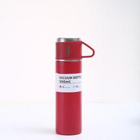 304 nerūdijančio plieno kavos puodelis termosas 500 ml vakuuminis termosas biuro verslo stiliaus nešiojama kolba stiklinis dovanų rinkinys 500ml raudona