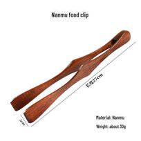 Nanmu Mediniai Grilio Virtuvės Maisto Klipai - duonai, salotoms, vaisiams ir desertams 27*6.5*3cm Nanmu bread clip