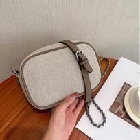 Dizainerių nešiojami krepšiai moterims Mažos piniginės ir rankinės Crossbody Bag Prabangus grandinės krepšys Madingi drobiniai apvalkalai pečių krepšiai 21x6x14cm chaki