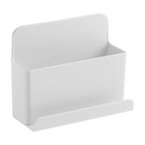 ABS Durable Useful Stable Drill Free TV Remote Controls Storage Box Storage Box White,large white