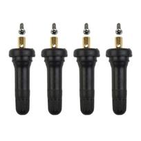 4pcs Stem Valves TPMS Black Car Accessories Kit Repair