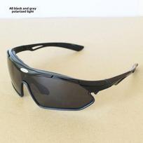 Outdoor Cycling Glasses Photochromic Polarized Windproof Bike Riding Full Frame Motorcycle Near-sighted Sunglasses beige