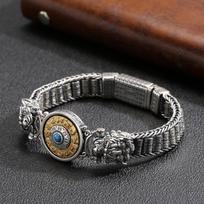New Vintage Bracelet Bagua Six Character Mantra Vintage Vintage Vintage Fashion Trendy Accessories 18CM