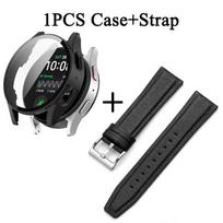 Dėklas + dirželis, skirtas Samsung Galaxy Watch 7 Watch7 44 mm 40 mm FE priedai Laikrodžio juostos apsauginis dėklas su ekrano apsauga. Watch 7 40mm juoda